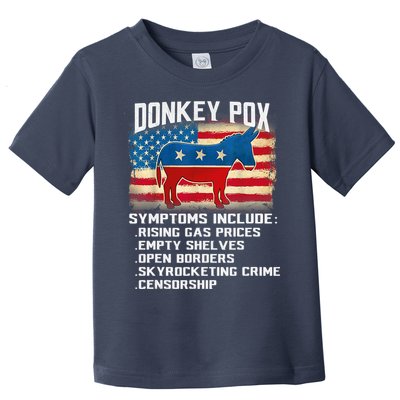 Anti Virus Biden Donkey Pox Symptoms Include Funny Biden Toddler T-Shirt