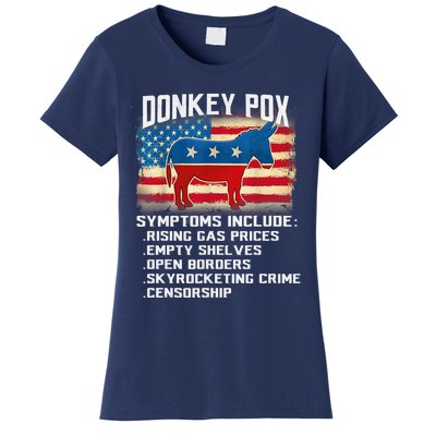 Anti Virus Biden Donkey Pox Symptoms Include Funny Biden Women's T-Shirt