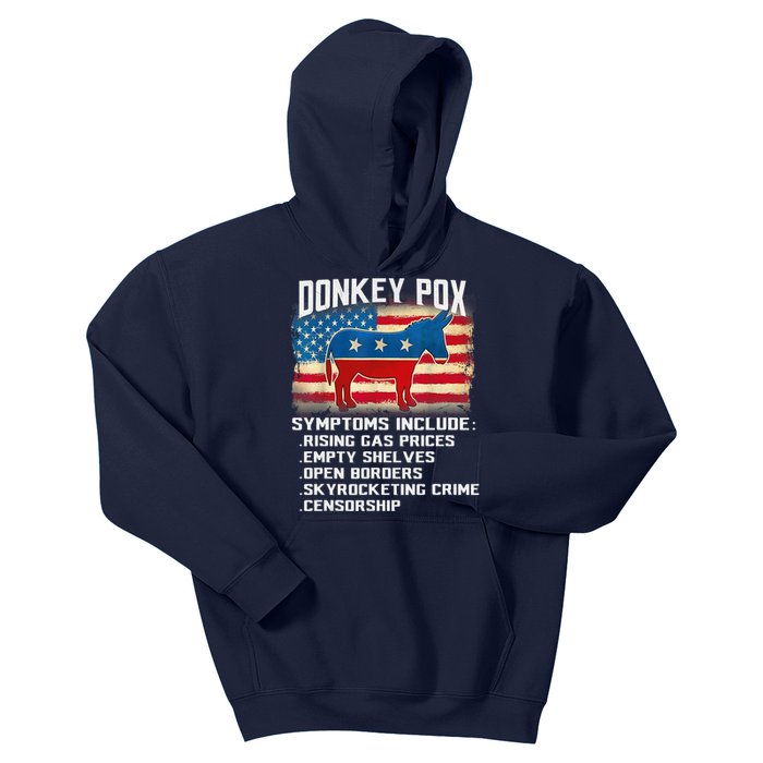 Anti Virus Biden Donkey Pox Symptoms Include Funny Biden Kids Hoodie