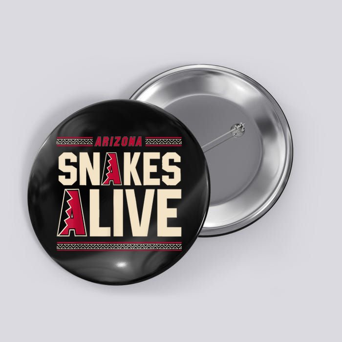 Arizona Vintage Baseball Snakes Alive Button