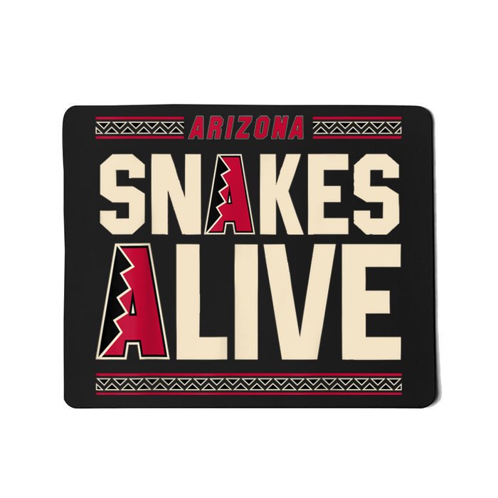 Arizona Vintage Baseball Snakes Alive Mousepad