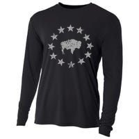 American Vintage Buffalo Silhouette Love Bison Cooling Performance Long Sleeve Crew