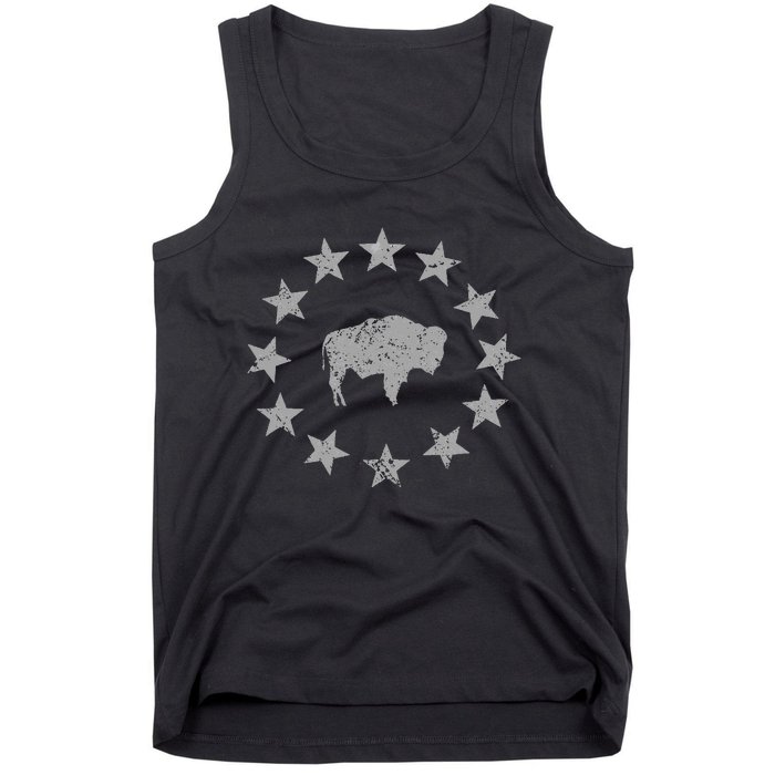 American Vintage Buffalo Silhouette Love Bison Tank Top