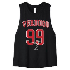 Alex Verdugo Boston Baseball Fan Player Women's Racerback Cropped Tank