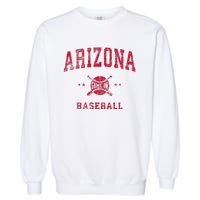 Arizona Vintage Baseball Throwback Garment-Dyed Sweatshirt