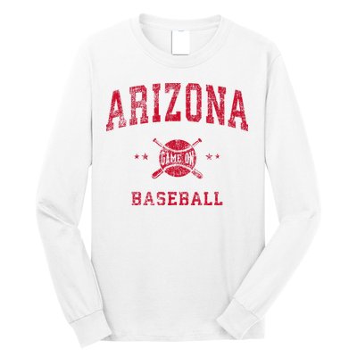 Arizona Vintage Baseball Throwback Long Sleeve Shirt