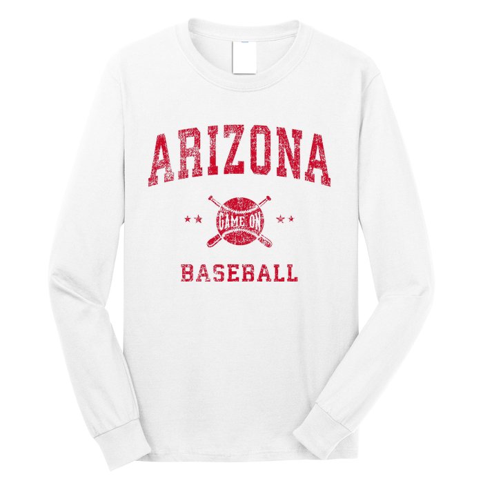 Arizona Vintage Baseball Throwback Long Sleeve Shirt