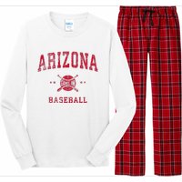 Arizona Vintage Baseball Throwback Long Sleeve Pajama Set