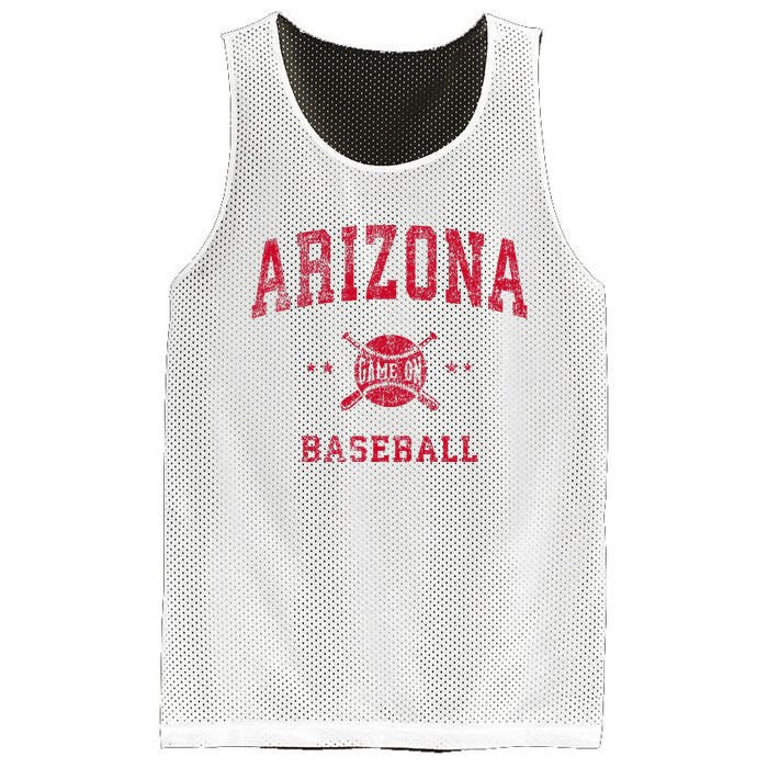 Arizona Vintage Baseball Throwback Mesh Reversible Basketball Jersey Tank