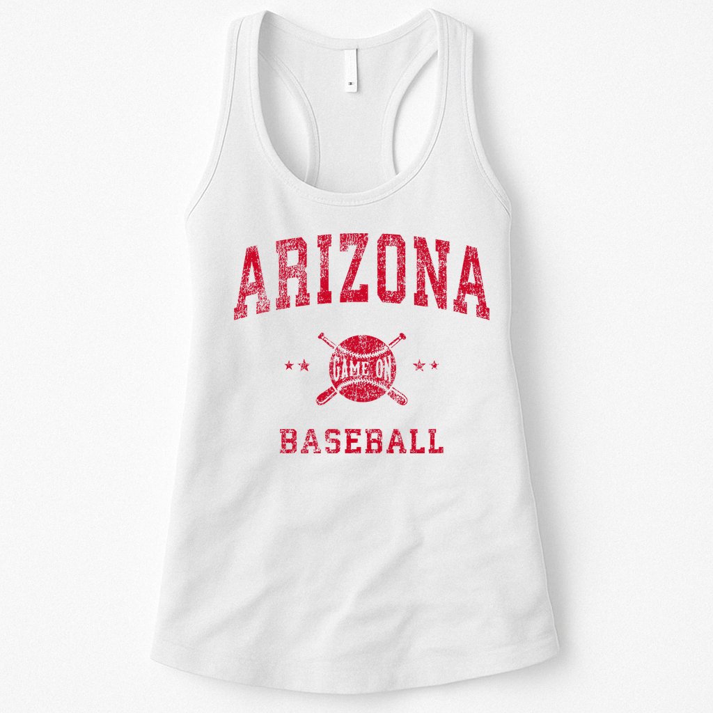 Arizona Vintage Baseball Throwback Womens Tank Top