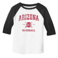 Arizona Vintage Baseball Throwback Toddler Fine Jersey T-Shirt