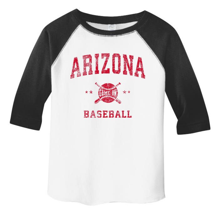 Arizona Vintage Baseball Throwback Toddler Fine Jersey T-Shirt