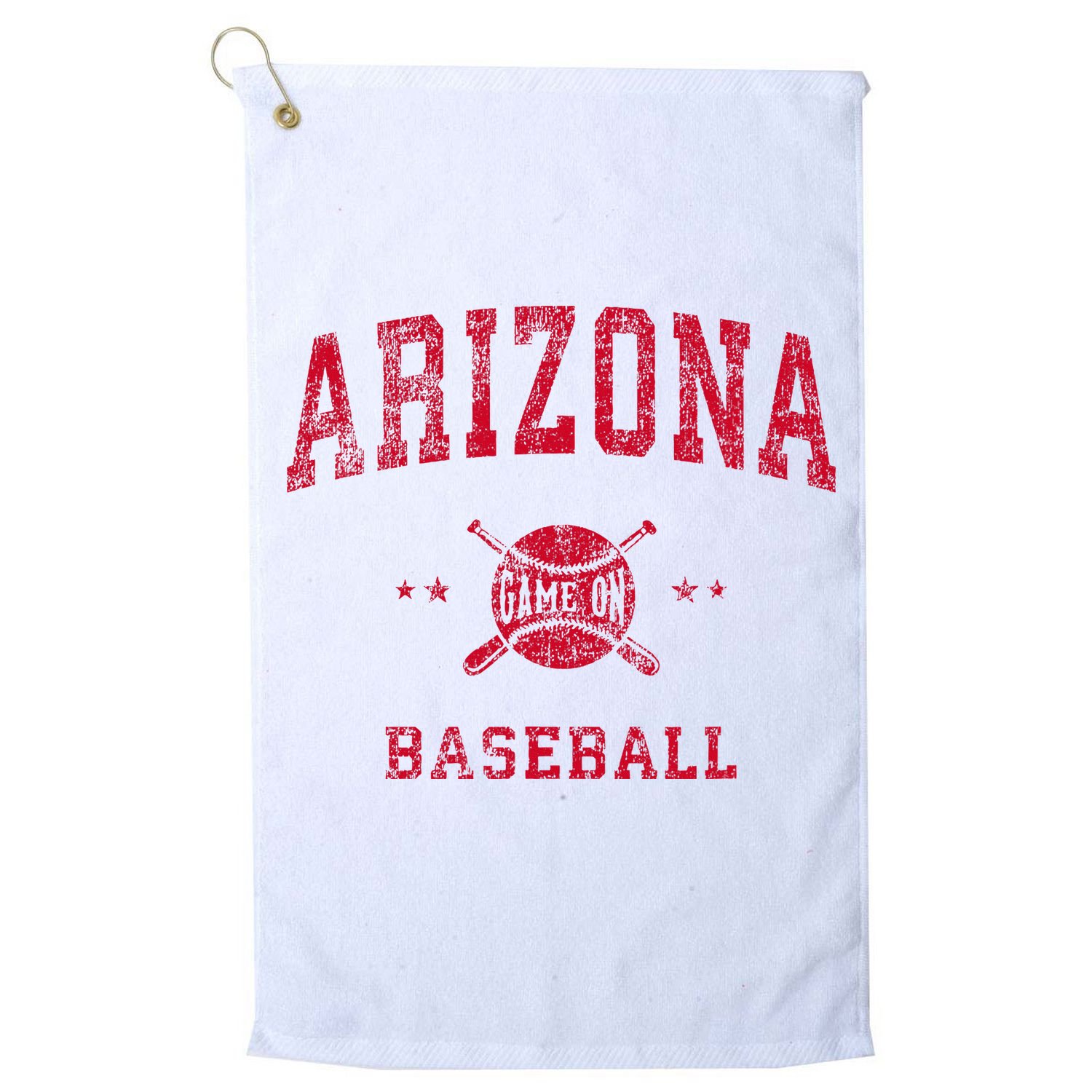 Arizona Vintage Baseball Throwback Golf Towel