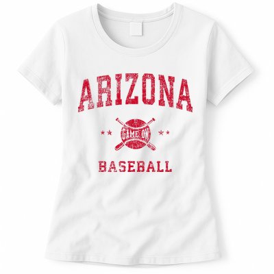 Arizona Vintage Baseball Throwback Womens T-Shirt