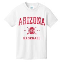 Arizona Vintage Baseball Throwback Kids T-Shirt