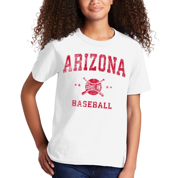 Arizona Vintage Baseball Throwback Kids T-Shirt