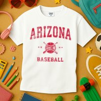 Arizona Vintage Baseball Throwback Kids T-Shirt