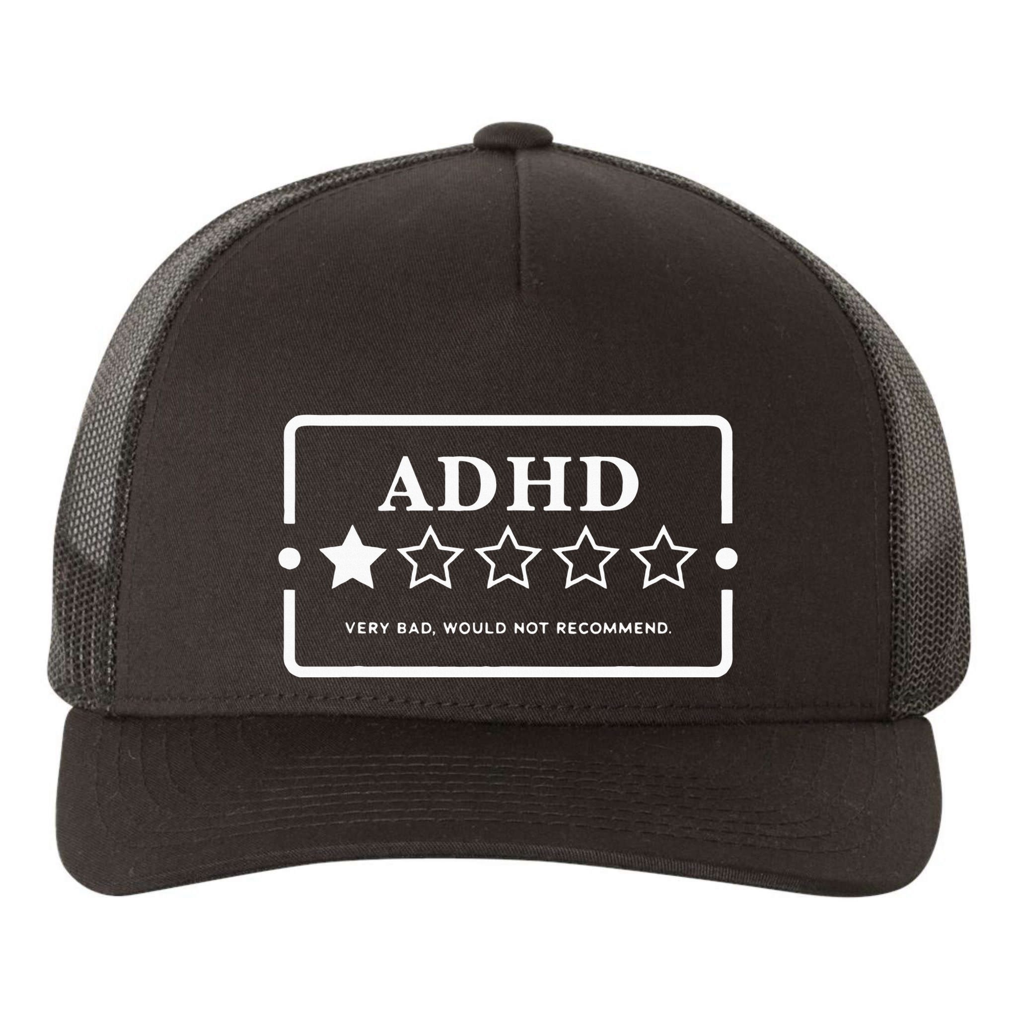 Adhd Very Bad Would Not Recommend Adhd Awareness Adulting Yupoong Adult 5-Panel Trucker Hat