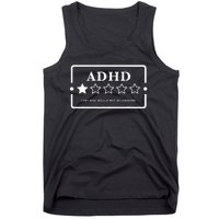 Adhd Very Bad Would Not Recommend Adhd Awareness Adulting Tank Top