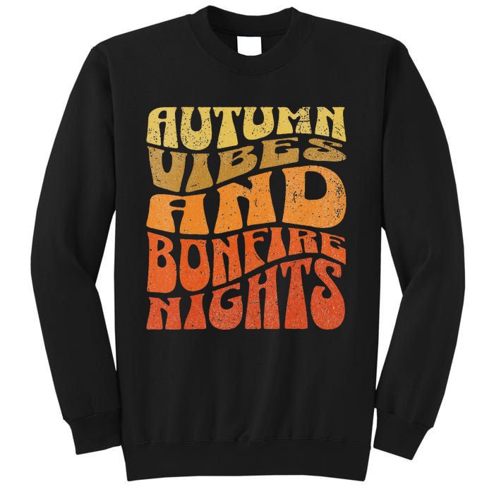 Autumn Vibes & Bonfire Nights Cozy Fall  Sweatshirt