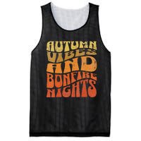 Autumn Vibes & Bonfire Nights Cozy Fall  Mesh Reversible Basketball Jersey Tank