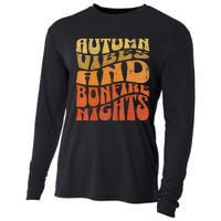 Autumn Vibes & Bonfire Nights Cozy Fall  Cooling Performance Long Sleeve Crew