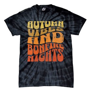 Autumn Vibes & Bonfire Nights Cozy Fall  Tie-Dye T-Shirt