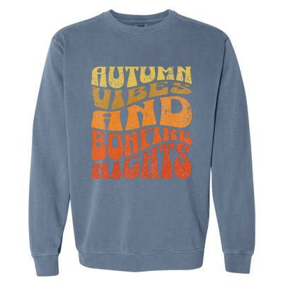 Autumn Vibes & Bonfire Nights Cozy Fall  Garment-Dyed Sweatshirt