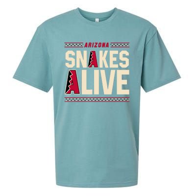 Arizona Vintage Baseball Snakes Alive Sueded Cloud Jersey T-Shirt