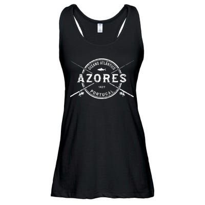 Azores Vintage Crossed Fishing Rods Ladies Essential Flowy Tank