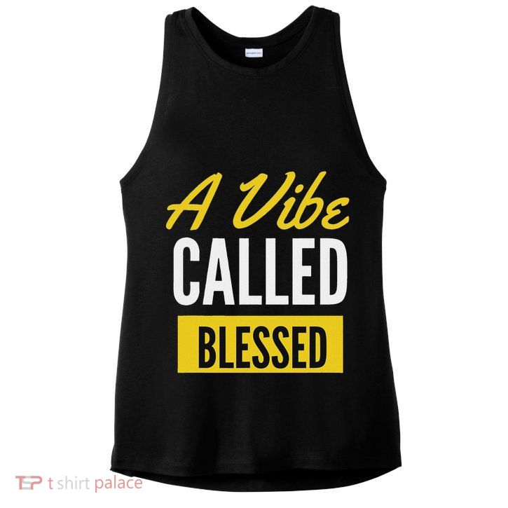 A Vibe Called Blessed Ladies PosiCharge Tri-Blend Wicking Tank