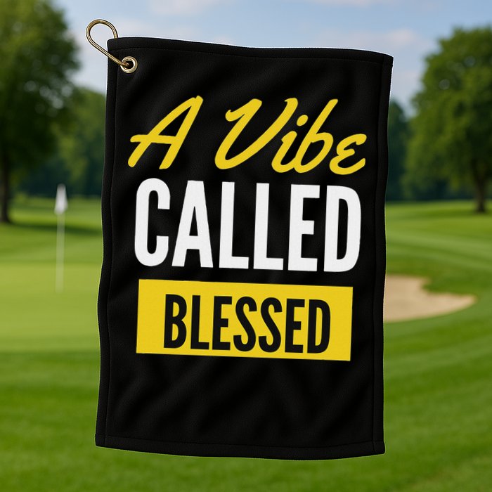 A Vibe Called Blessed Golf Towel