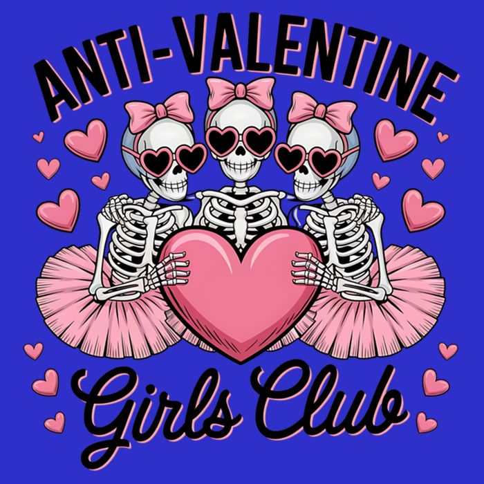 Anti Valentine Club Skeleton Funny Valentines Day Funny Gift Baby Bodysuit