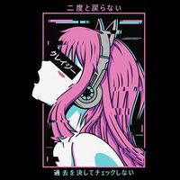 Aesthetic Vaporwave Crazy Waifu Anime Girl Toddler T-Shirt