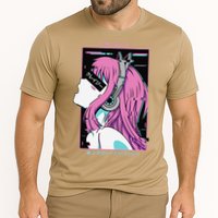 Aesthetic Vaporwave Crazy Waifu Anime Girl Cooling Performance Crew T-Shirt