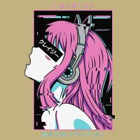Aesthetic Vaporwave Crazy Waifu Anime Girl Cooling Performance Crew T-Shirt