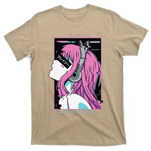 Aesthetic Vaporwave Crazy Waifu Anime Girl T-Shirt