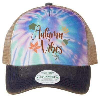 Autumn Vibes Cozy Legacy Tie Dye Trucker Hat