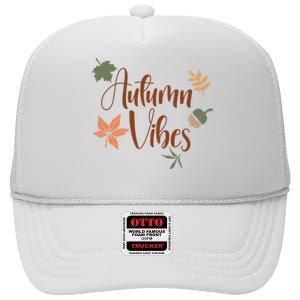 Autumn Vibes Cozy High Crown Mesh Back Trucker Hat