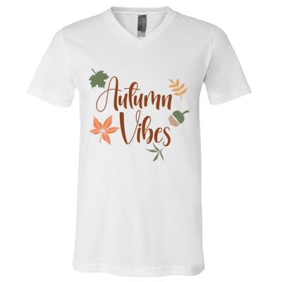 Autumn Vibes Cozy V-Neck T-Shirt