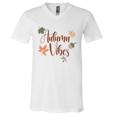 Autumn Vibes Cozy V-Neck T-Shirt