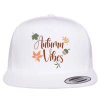 Autumn Vibes Cozy Flat Bill Trucker Hat