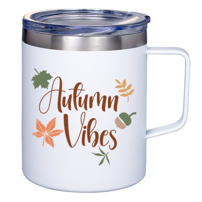Autumn Vibes Cozy 12oz Stainless Steel Coffee Mug