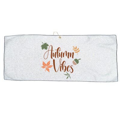 Autumn Vibes Cozy Large Microfiber Waffle Golf Towel