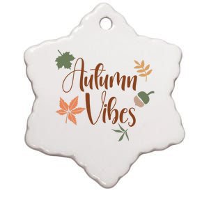 Autumn Vibes Cozy Ceramic Star Ornament