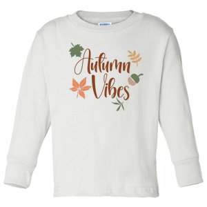 Autumn Vibes Cozy Toddler Long Sleeve Shirt