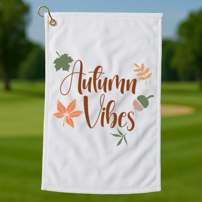 Autumn Vibes Cozy Golf Towel