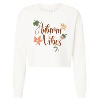 Autumn Vibes Cozy Cropped Pullover Crew