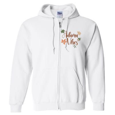 Autumn Vibes Cozy Full Zip Hoodie