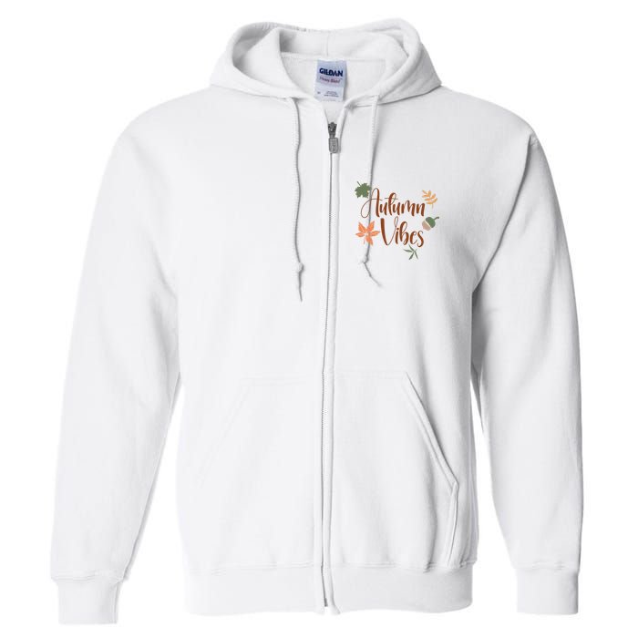Autumn Vibes Cozy Full Zip Hoodie